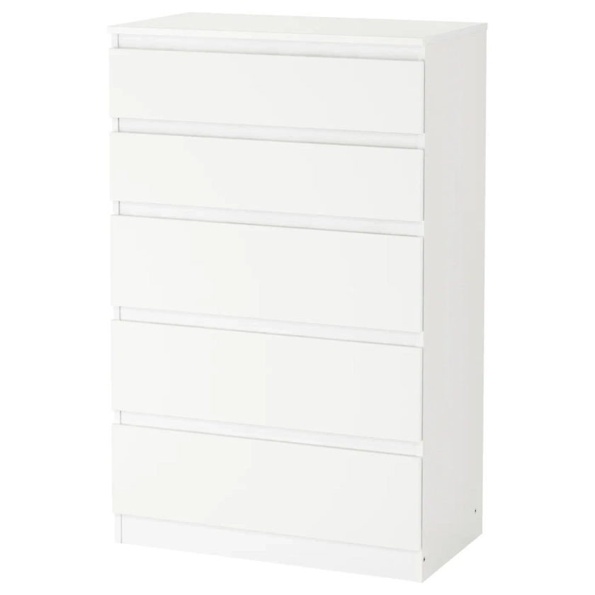 KULLEN white, Chest of 5 drawers, 70x112 cm - IKEA