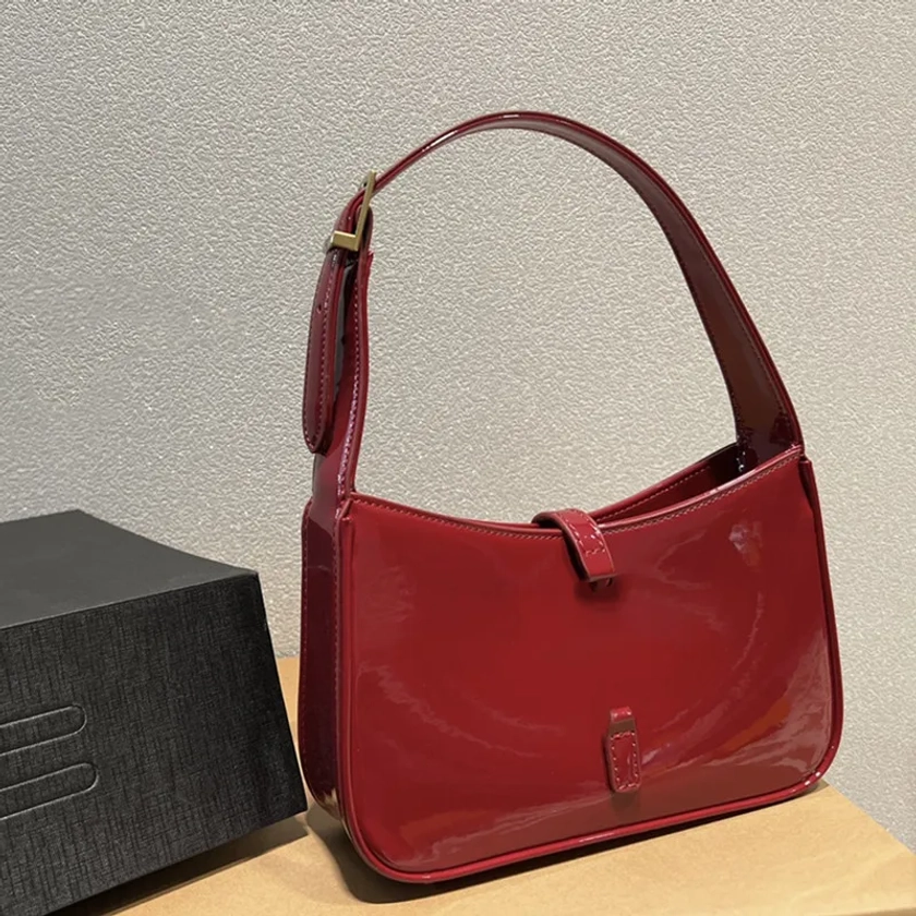 Luxury Designer Leather Hobo Armpit Bag For Women Black, Red, Burgundy, And Wine Underarm Shoulder Bag With Classic Design Le5a7 From Ailouwei, AU $27.66 | DHgate.Com