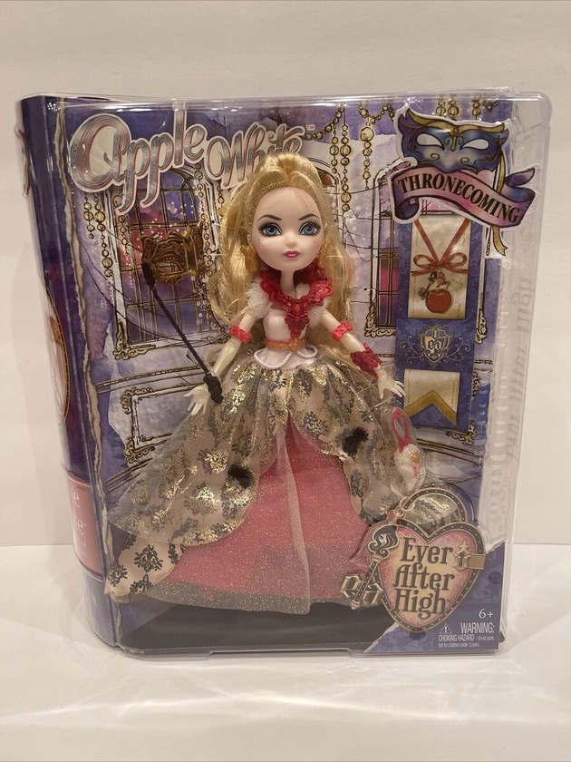 EVER AFTER HIGH THRONECOMING APPLE WHITE NIB NRFB RARE HTF BJH53 AMAZING BOX