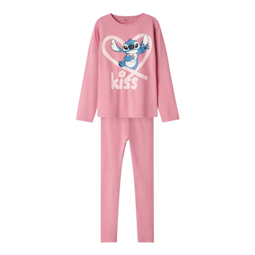 Lilo and Stitch Girls Jumana Pyjama Set Cashmere Rose