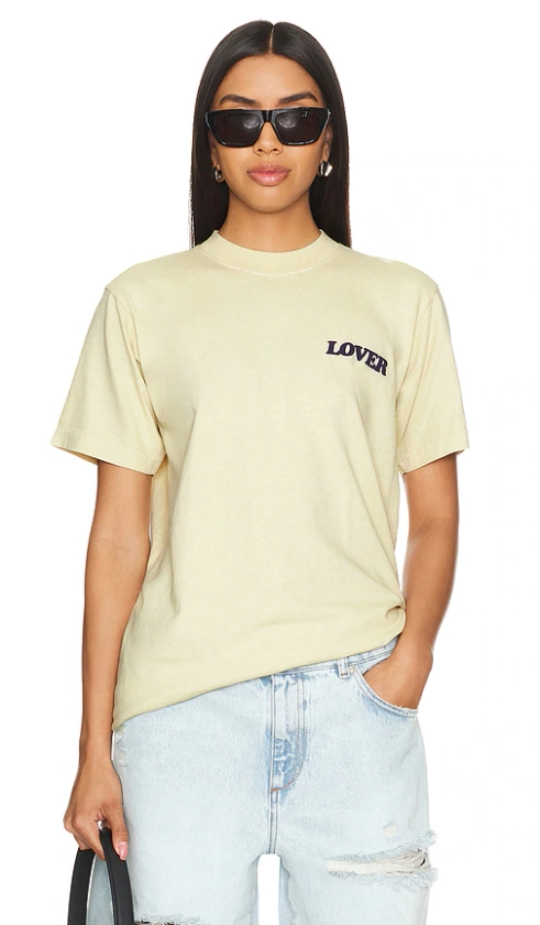 Bianca Chandon Lover Side Logo Shirt in Light Khaki | REVOLVE