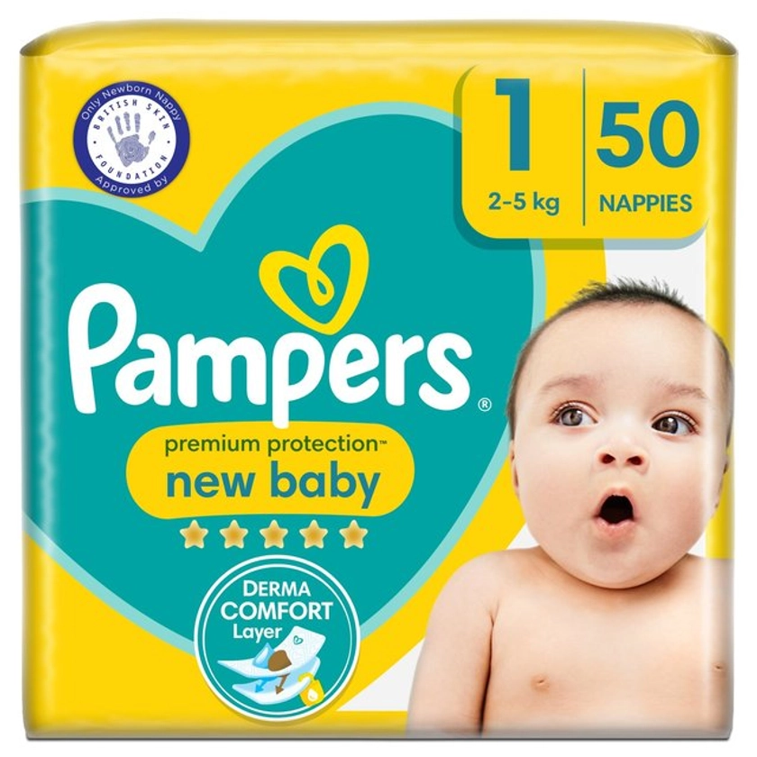 Pampers New Baby Nappies, Size 1 (2-5kg) Essential Pack | Ocado