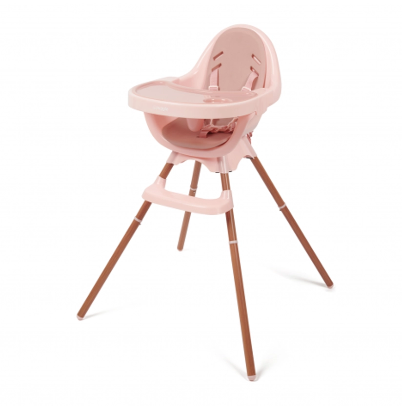 Puggle Munch Crunch Luxe Special Edition 3 in 1 High/Low Chair & Booster Seat - Blush Pink