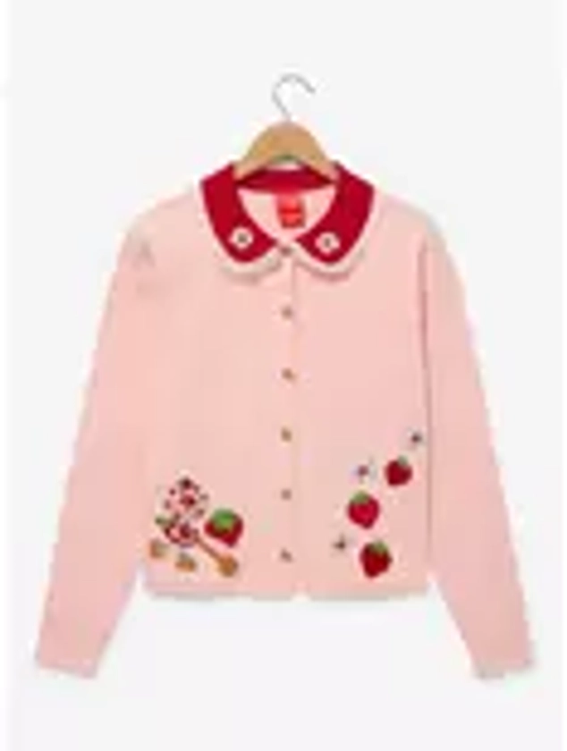 Strawberry Shortcake Portrait Collared Women's Plus Size Cardigan - BoxLunch Exclusive | BoxLunch