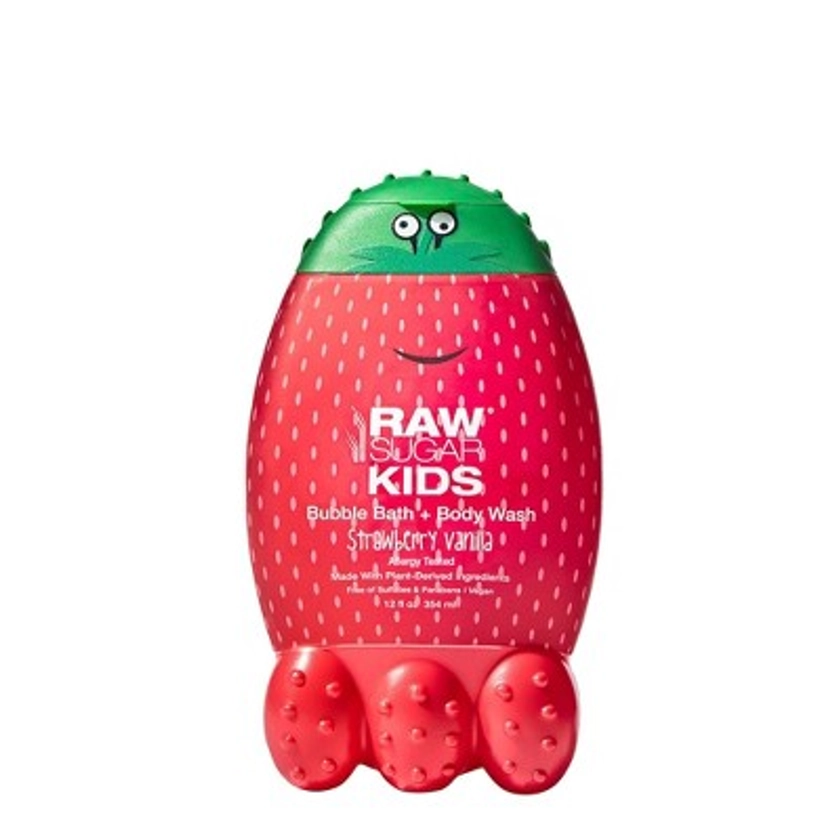 Raw Sugar Kids Bubble Bath + Body Wash Strawberry Vanilla - 12 fl oz