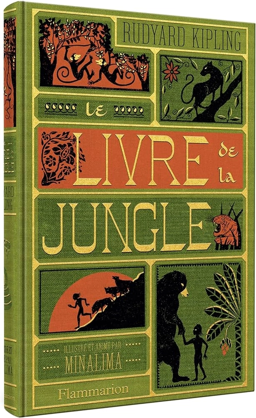 Amazon.fr - Le livre de la jungle: Illustré et animé par MinaLima - Minalima, Kipling, Rudyard, Kipling, Rudyard - Livres