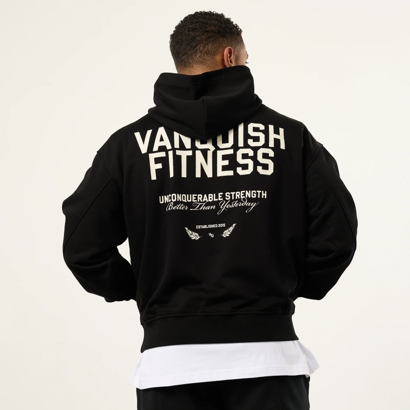 Vanquish TSP Unconquerable Strength Black Oversized Pullover Hoodie