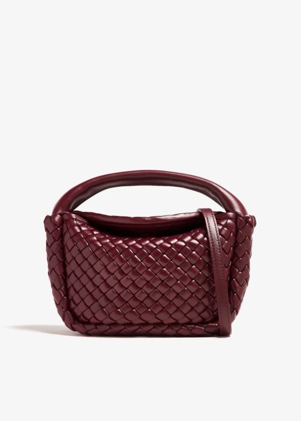 Bottega Veneta Small Cobble top handle bag for Women - Burgundy in UAE | Level Shoes