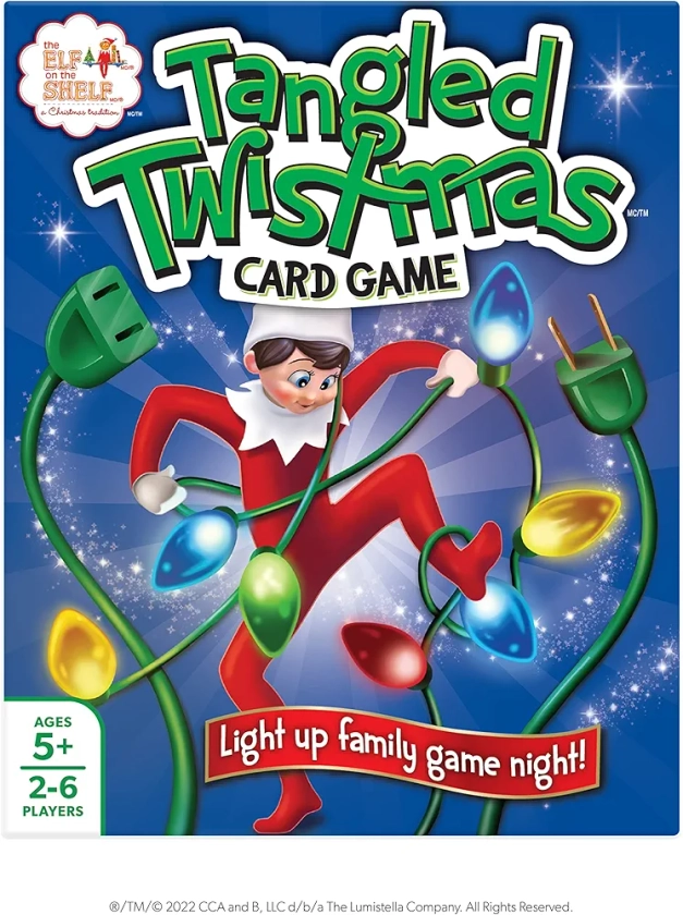 Elf on the Shelf Tangled Twistmas Card Game - Fast Paced Family Fun for Christmas : includes 52 Cards and Instruction Sheet for Age 5+ 2-6 Players