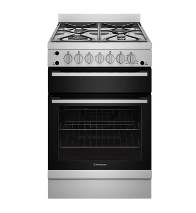 Westinghouse 60cm Freestanding Gas Oven/Stove WFG612SCNG