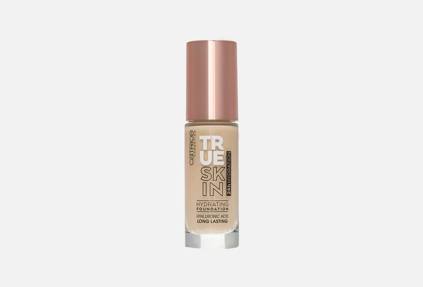 В наличии:Увлажняющая тональная основа Catrice True Skin Hydrating Foundation 020 Warm Beige бежевый