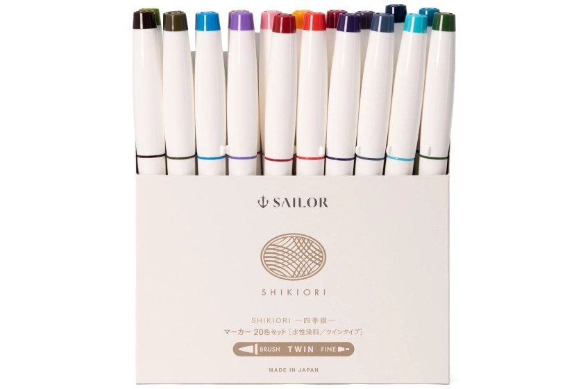 Shikiori Brush Pens, Full Set of 20 – St. Louis Art Supply