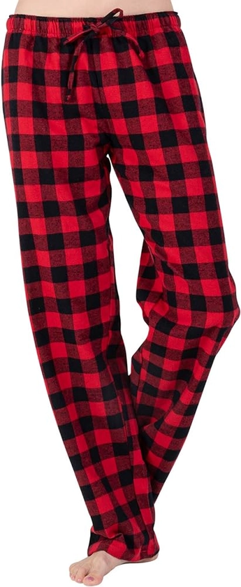 JTPW Women's 100% Cotton Super Soft Flannel Pajama/Lounge Bottoms With Pockets
