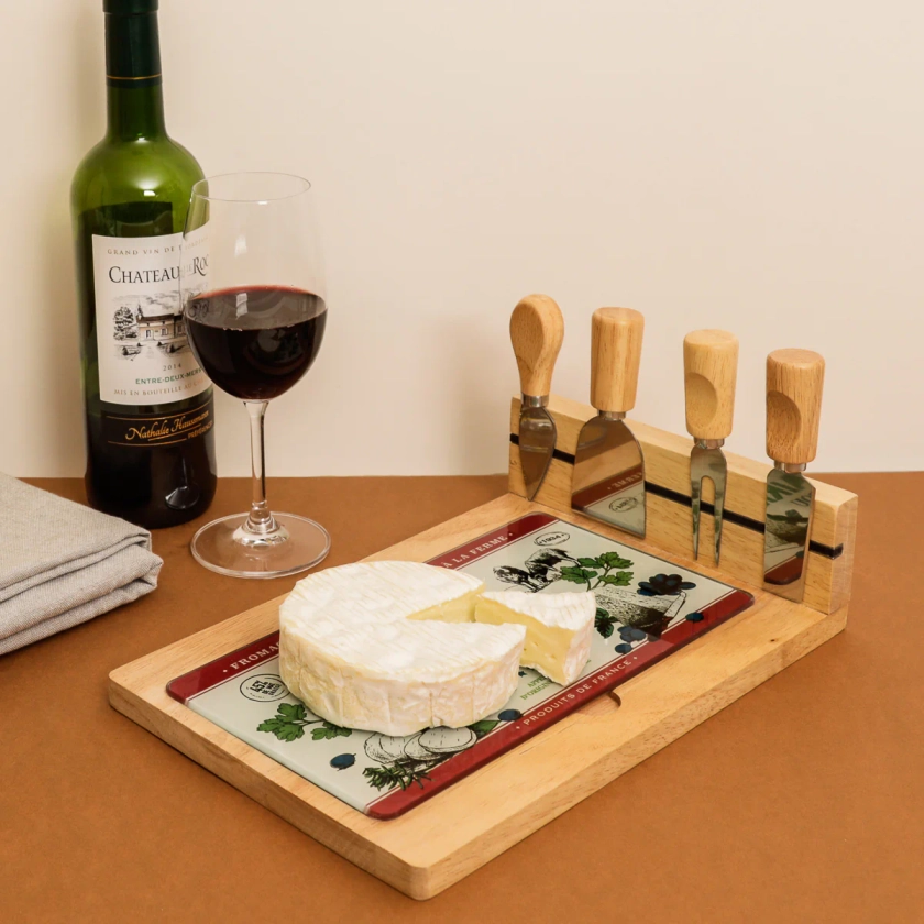 PLANCHE A FROMAGE 4 COUTEAUX FROMAGES DE FRANCE – La Chaise Longue