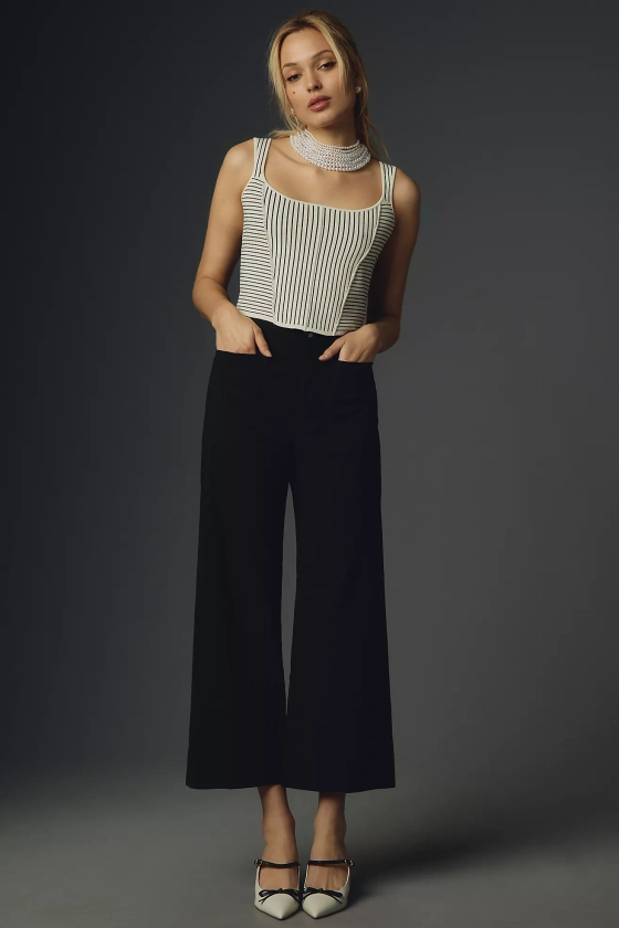 Maeve The Colette Cropped Wide-Leg Trousers Anthropologie