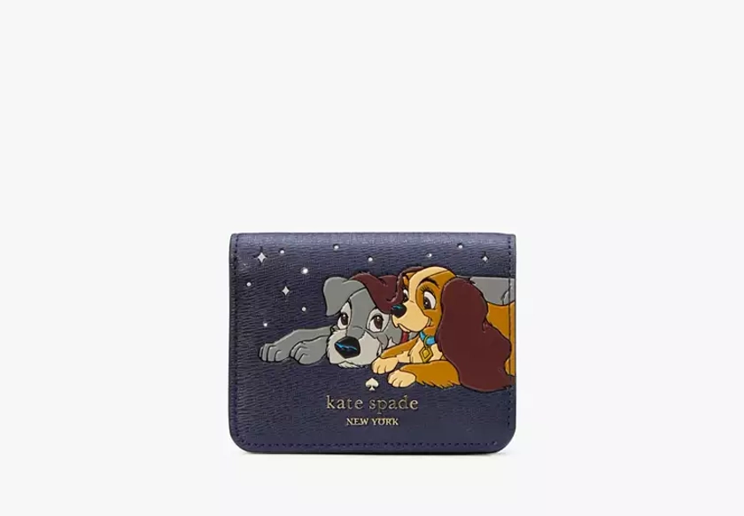 Disney X Kate Spade New York Lady And The Tramp Small Bifold Wallet | Kate Spade Outlet