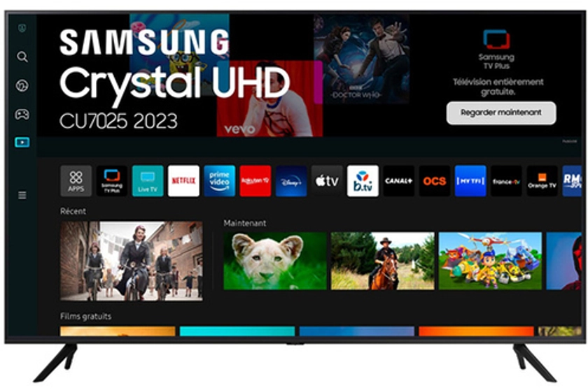 TV LED Samsung 55CU7025 Crystal UHD 139cm 4k - TU 55CU7025 | Darty