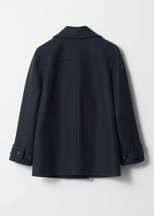 Tailored Wool Pea Coat - Navy - & Other Stories GB