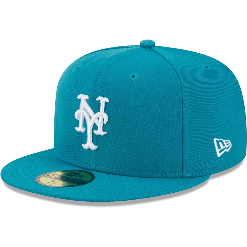 Men's New York Mets New Era Turquoise 59FIFTY Fitted Hat
