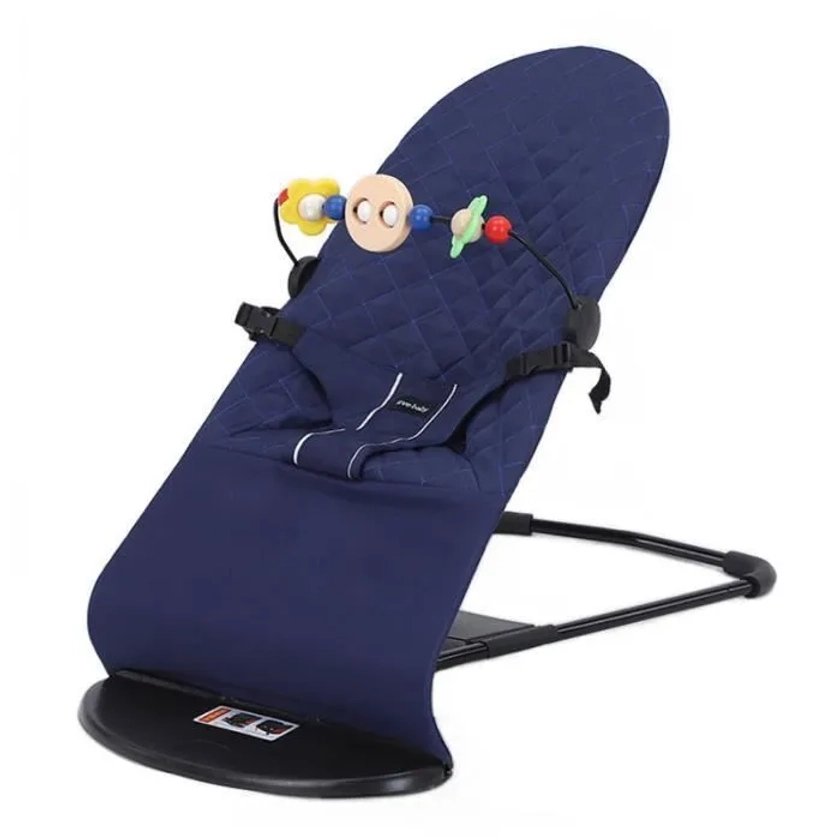 Transat Bébé,Arche avec Jouets,3 Positions d'inclinaison,Pliable pour le Rangement,0-2 ans,Jusqu'à 15 kg,Bleu