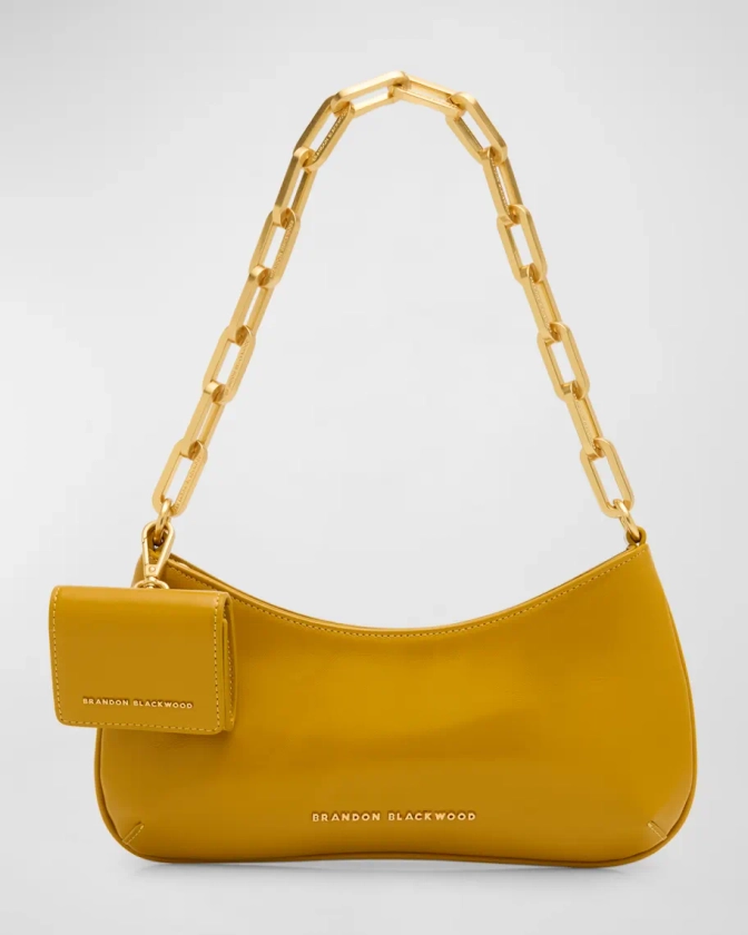 Brandon Blackwood Jacqueline Patent Leather Chain Shoulder Bag