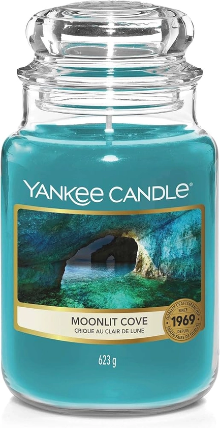 Yankee Candle Scented Candle | Scented Candle | Moonlight Cove Large Jar Candle | Burn Time: Up to 150 Hours