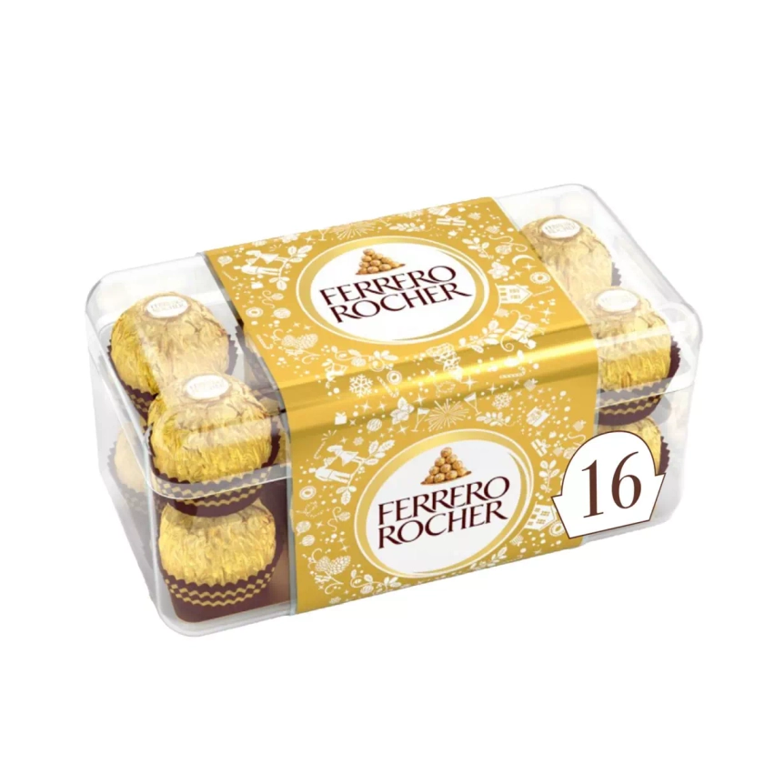 FERRERO ROCHER Bouchées au chocolat au lait et noisettes 16 pièces 200g