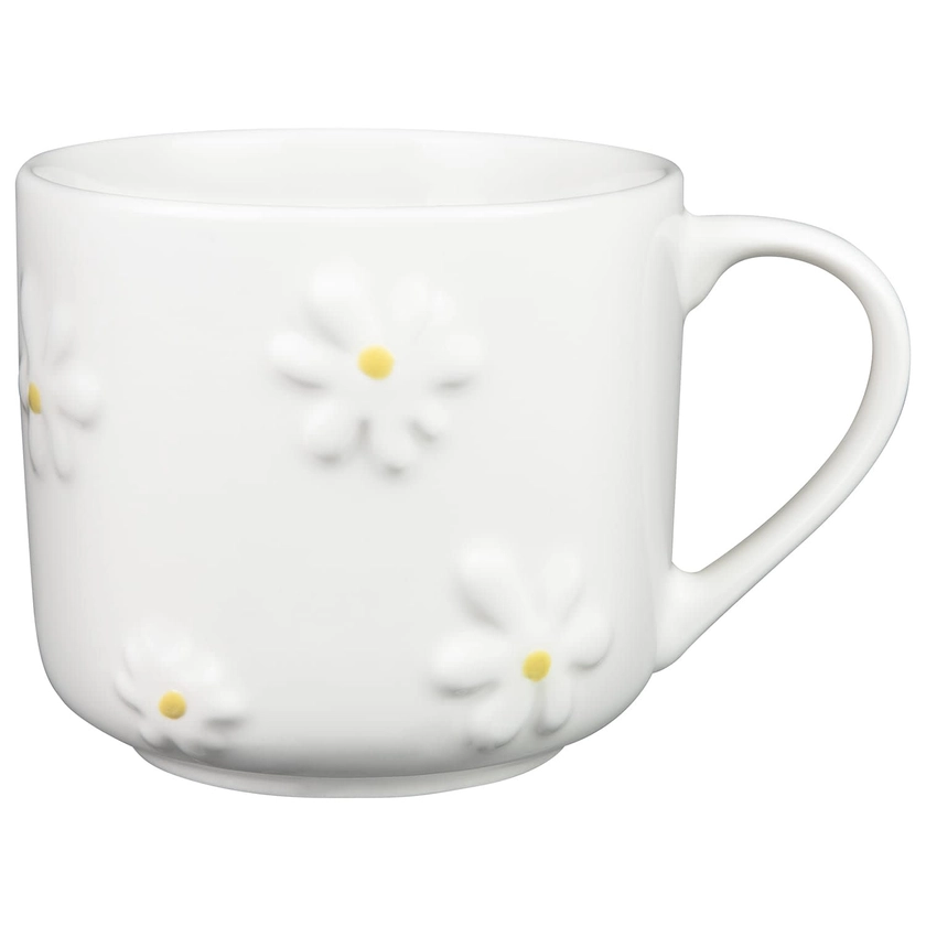 Natural Bloom Embossed Daisy Mug