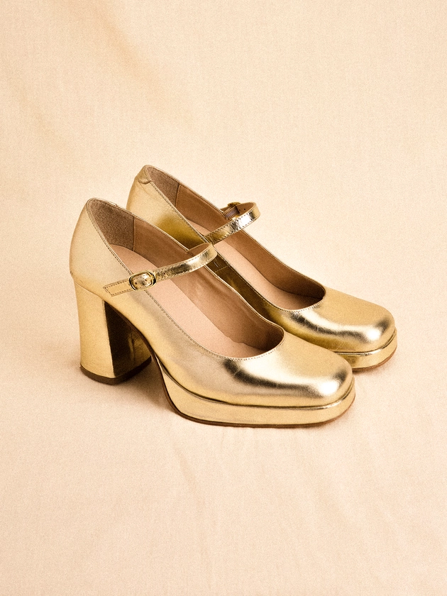 Heeled Mary Jane Shoes | Apricot Clothing