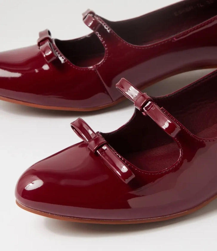 Esker Wine Patent Pu Ballet Flats | Shop Online at Williams