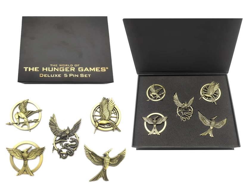 Hunger Games – Prop Replica – Deluxe 5 Pin Set - Walmart.com