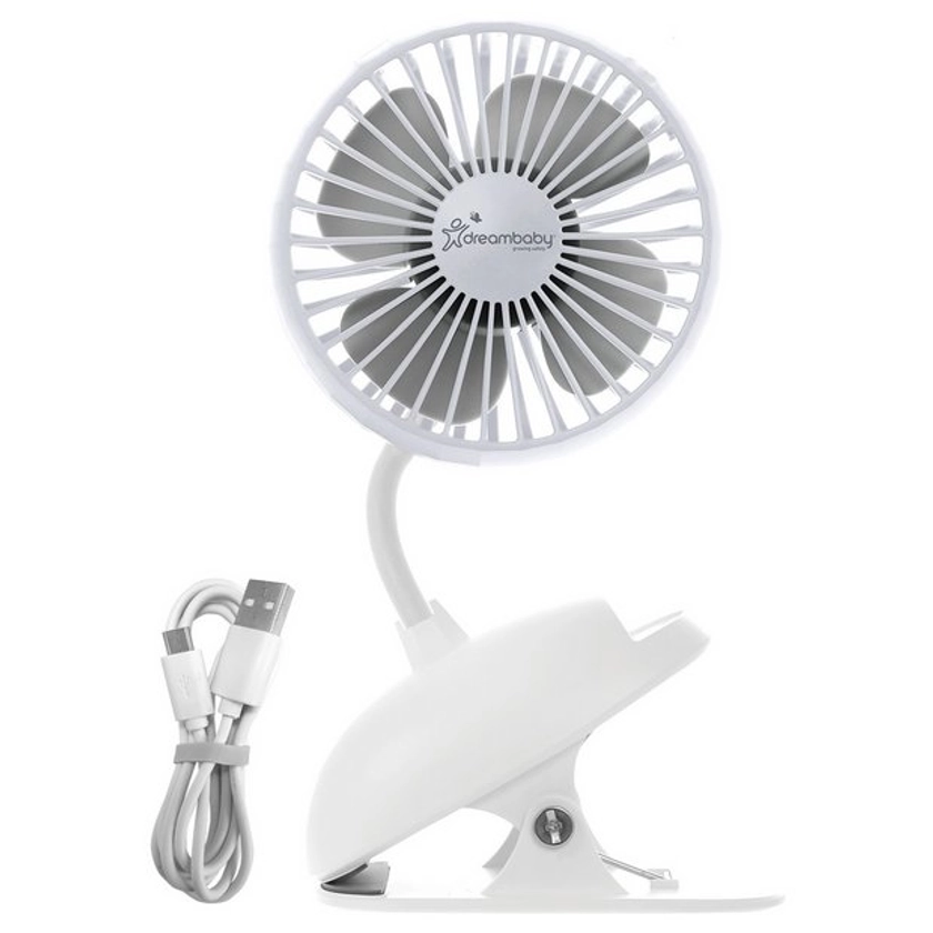 Buy Dreambaby USB Deluxe Rechargeable Clip-on Stroller Fan | Pushchair add ons | Argos