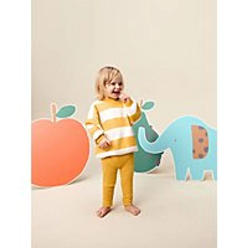 Little Angels Mustard Striped Sweatshirt | Baby | George at ASDA