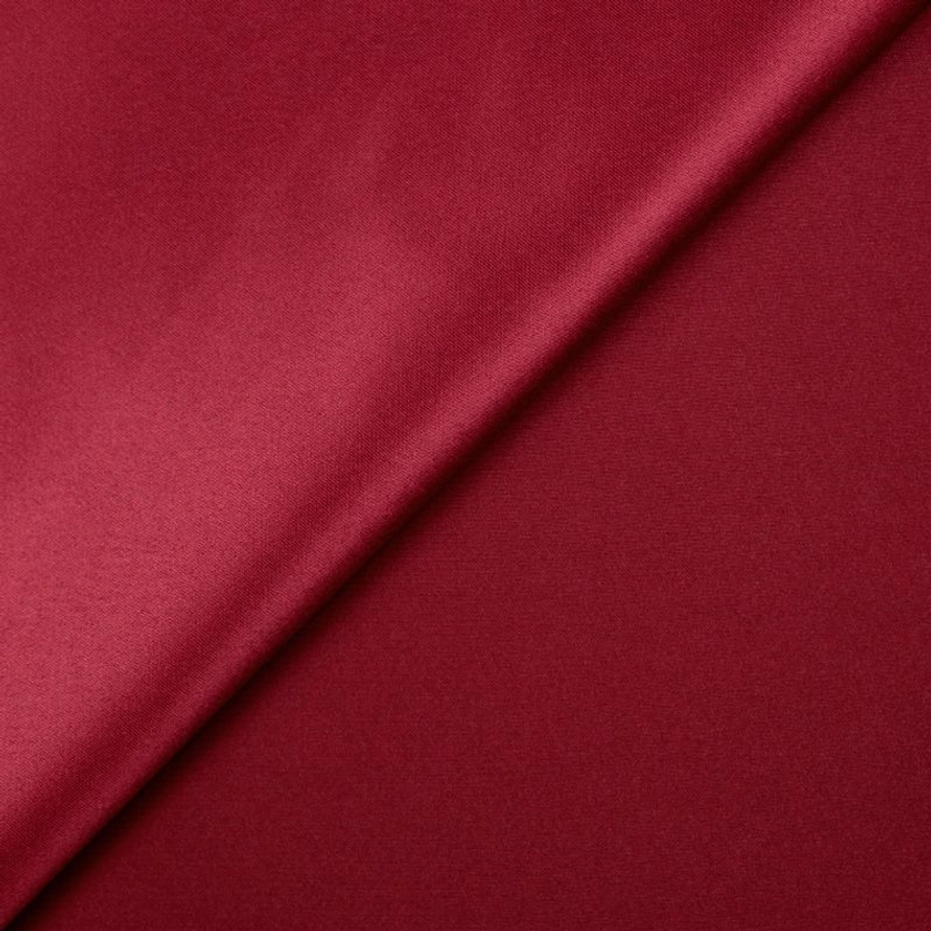 Satin mat toucher soie framboise