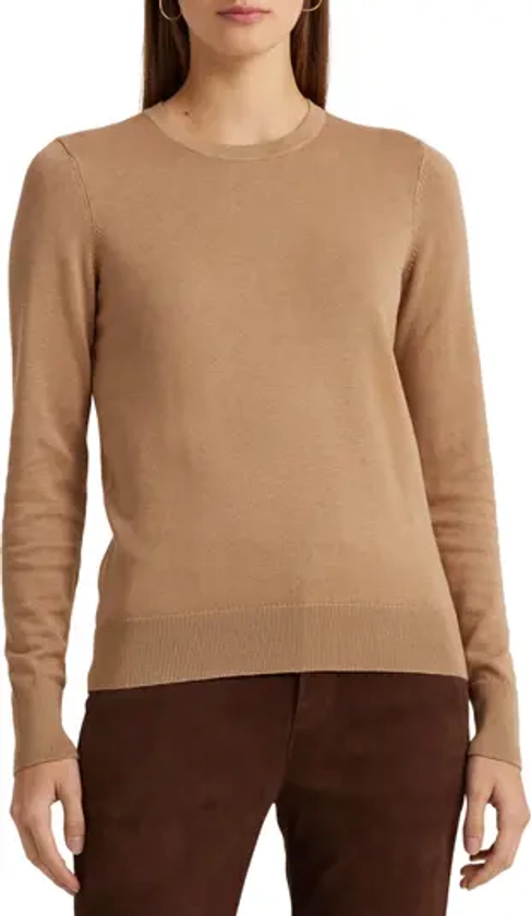 Lauren Ralph Lauren Cotton & Modal Crewneck Sweater | Nordstrom