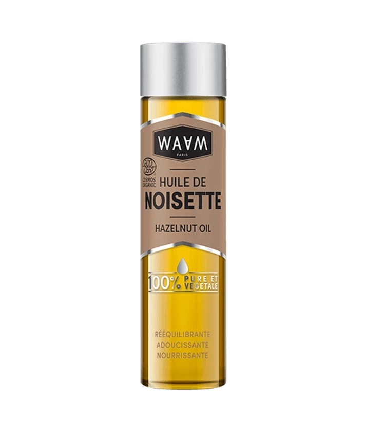 Huile de Noisette BIO - Régule, Nourrit la Peau, Visage - Bienfaits & Avis | WAAM Cosmetics