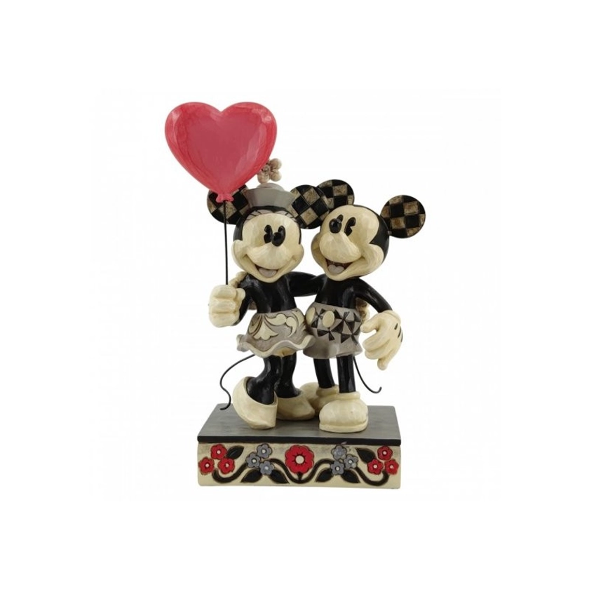 Figurine Mickey et Minnie "Heart" by Jim Shore