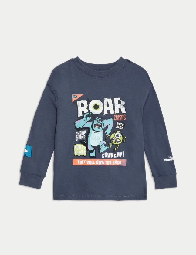 Pure Cotton Monsters Inc™ Top (2-8 Yrs) | M&S Collection | M&S