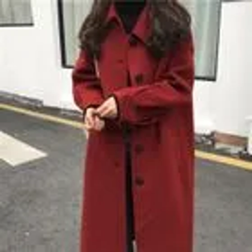 COBRASCA - Single-Breasted Long Coat | YesStyle