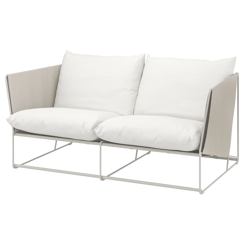 HAVSTEN 2-seat sofa, outdoor, beige/beige - IKEA