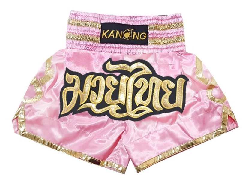 Kanong Womens Kick boxing Shorts : KNS-121 Pink | Boxsensegear.com