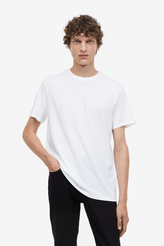 T-shirt - Regular Fit - Wit - HEREN | H&M NL