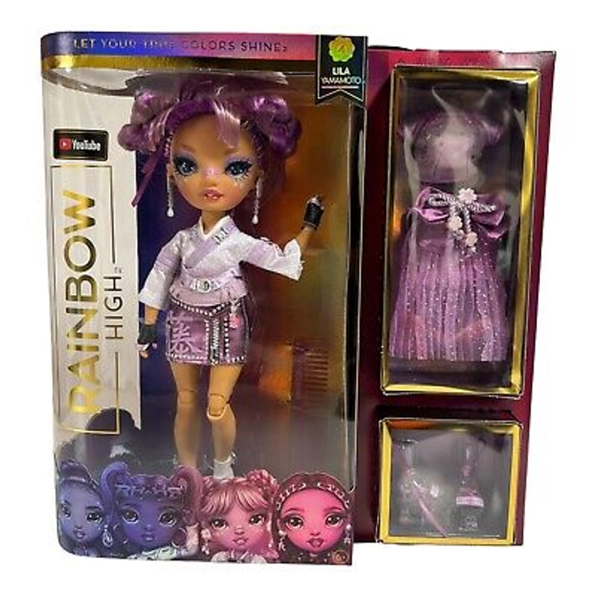 Rainbow High Lila Yamamoto Doll Purple Hair Blue Eyes 2022 MGA Entertainment