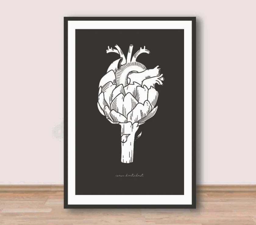 Affiche Palm Illustrations - Coeur d'Artichaut | Memento Mori