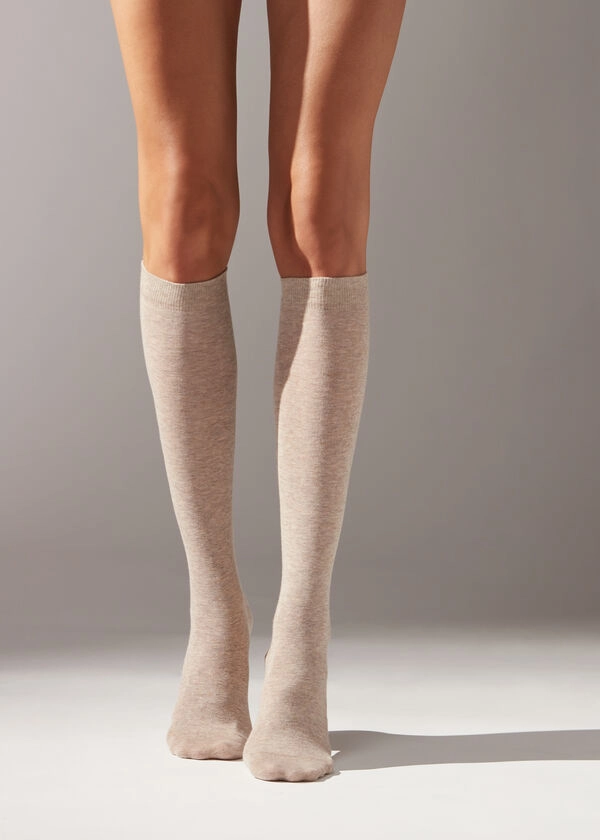 Chaussettes longues en coton