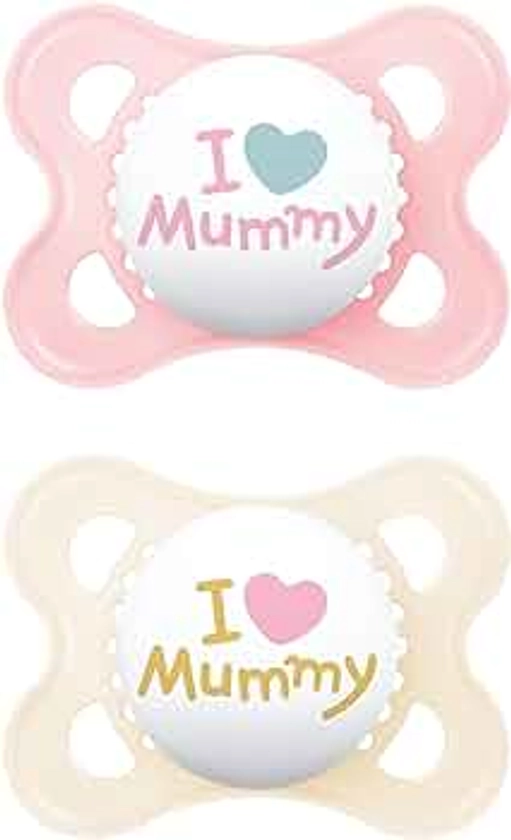 MAM Silicone originale, 0-6 mesi, 2 pezzi, Mummy Rose