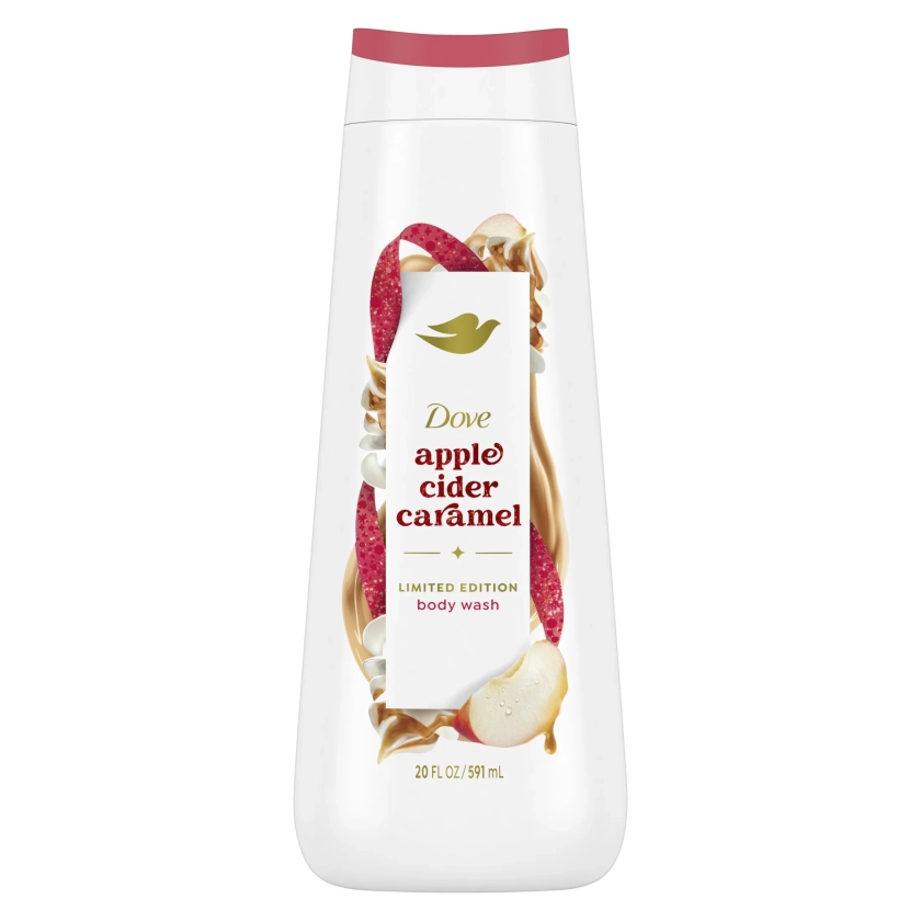 Dove Liquid Body Wash for Women Apple Cider Carmel Deep Nourishment All Skin, 20 oz