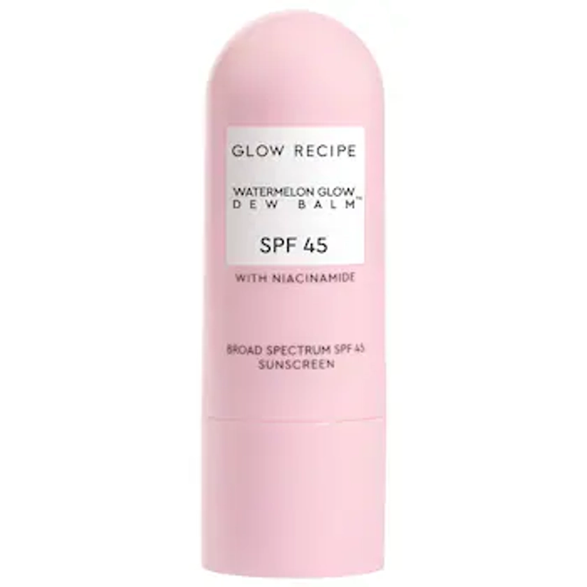 Watermelon Glow Niacinamide Dew Balm Face Sunscreen Stick- SPF 45 - Glow Recipe | Sephora