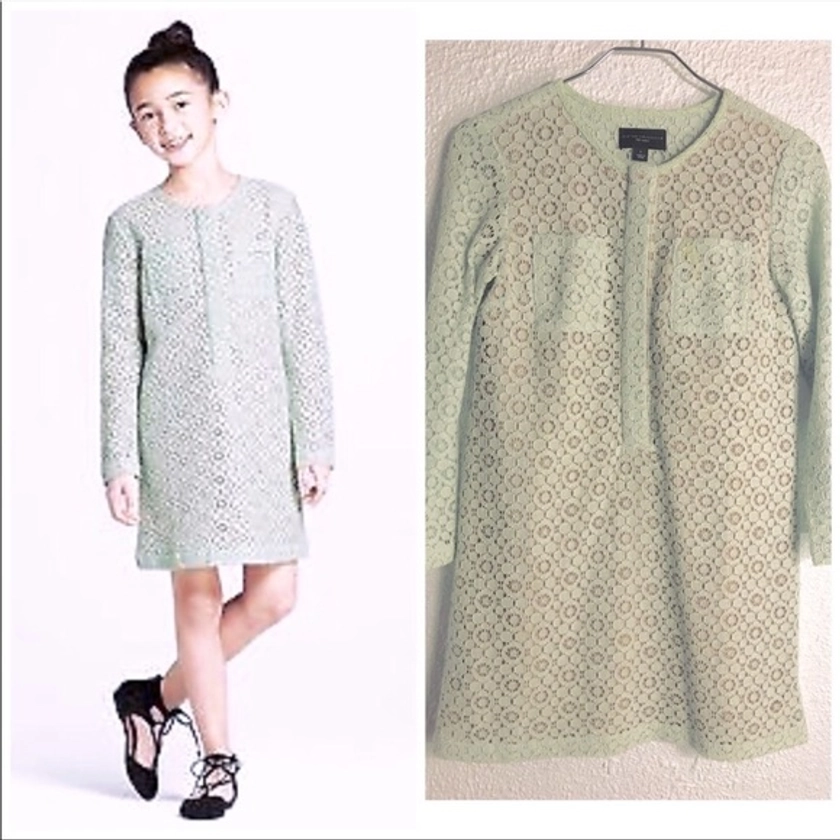 Victoria Beckham x Target green lace dress sz S