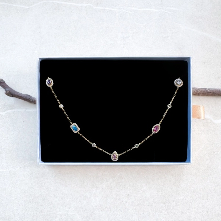 COLLIER "CHOKER TRESOR MULTI"